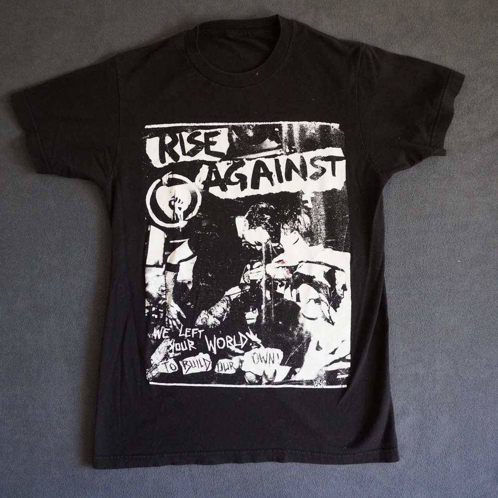 Rise Against Summer Tour 2017 Band T-Shirt Black Punk Rock Graphic Tee Small